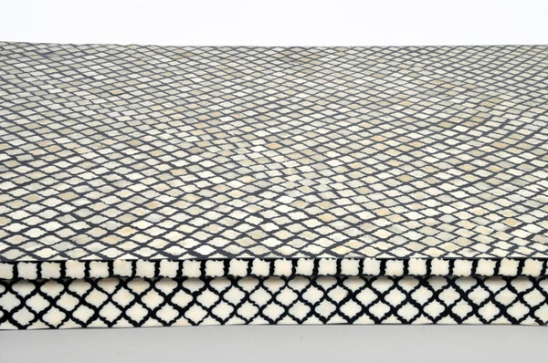 Bone Inlay Mehrab Dining Table Black 4