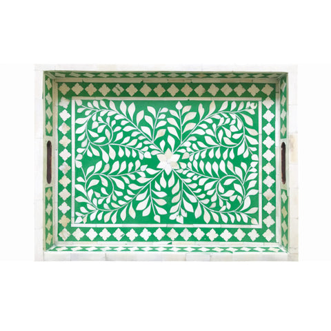 Bone Inlay Serving Tray