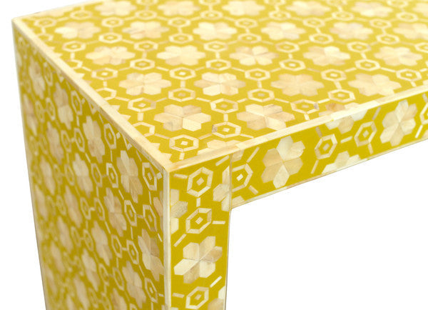 Bone Console Flower Design Yellow