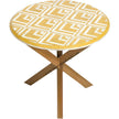 Bone Oak Side Table V Design Yellow 1