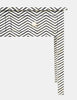 Bone Inlay 3 Drawer Console Chevron Design Black 4