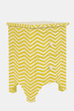 Bone Inlay Chevron Bedside 2 Drawer Yellow 2