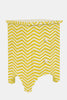 Bone Inlay Chevron Bedside 2 Drawer Yellow 2