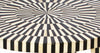 Bone Inlay Illusion Stripe Coffee Table Black 3