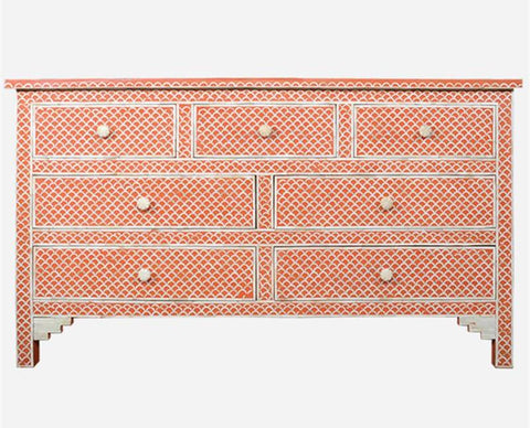 Bone Inlay Fishscale Chest Of 7 Drawers 1