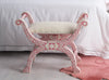 Bone Inlay Jenny Stool Floral Design Pink 1