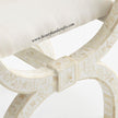 Bone Inlay Jenny Stool Floral Design White 3