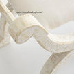 Bone Inlay Jenny Stool Floral Design White 4