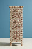 Bone Inlay Brown 6 Drawer Floral Lingerie Chest 1