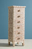 Bone Inlay Brown 6 Drawer Floral Lingerie Chest 2