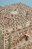Bone Inlay Brown 6 Drawer Floral Lingerie Chest 5