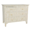 Bone Inlay Chest Of 4 Drawer Stripe White 2