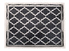 Black Rectangle Moroccan Pattern Bone Inlay Tray 1