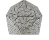 Bone Inlay Optical Octagonal Side Table Black 4
