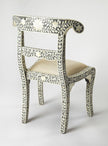 Bone Inlay Floral Chair Grey 4