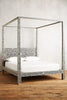 Bone Inlay Four Poster Bed Black 2