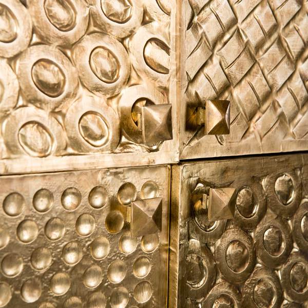 Embossed Brass Cupboard
