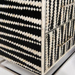 Malawi Bone Inlay 6 Drawer Tallboy Black White 5