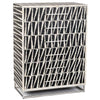 Malawi Bone Inlay 6 Drawer Tallboy Black White 2