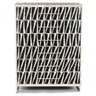 Malawi Bone Inlay 6 Drawer Tallboy Black White 3