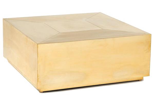 Brass Square Coffee Table 1