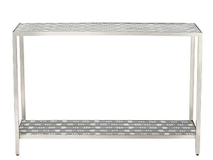 Mother Of Pearl Inlay Arrow Console Grey