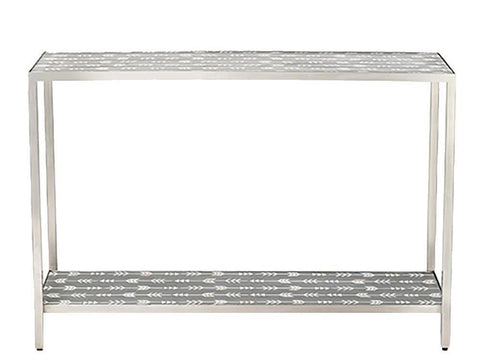 Mother Of Pearl Inlay Arrow Console Grey 1