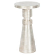 Embossed Metal Side Table Pole 1