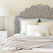 Floral MOP Inlay Headboard Grey 1