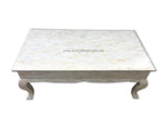 Full Camel Bone Inlay Center Table Cum Trunk Box Ivory 3