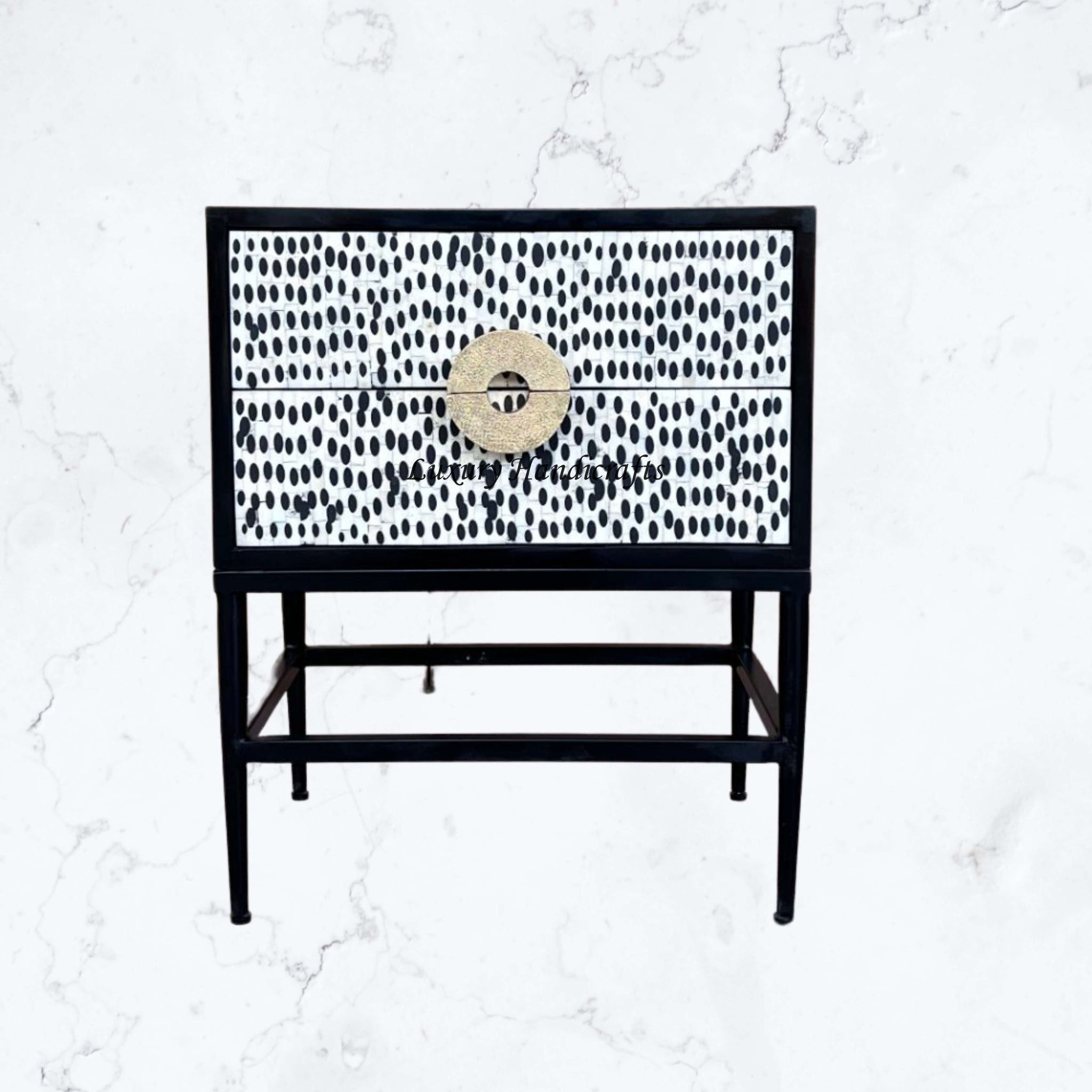 Full Bone 2 Drawer Bedside Black Ready to Ship 1Full Bone 2 Drawer Bedside Black Ready to Ship 1