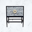 Full Bone 2 Drawer Bedside Black Ready to Ship 1