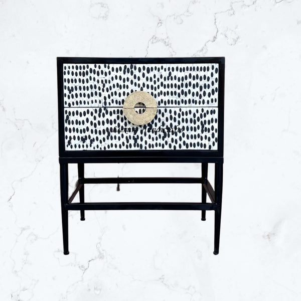 Full Bone 2 Drawer Bedside Black Ready to Ship 1Full Bone 2 Drawer Bedside Black Ready to Ship 1