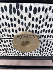 Full Bone 2 Drawer Bedside Black Ready to Ship 4