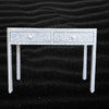 FUSION Floral Bone Inlay Console Grey Ready to Ship 1