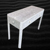 FUSION Floral Bone Inlay Console Grey Ready to Ship 3