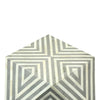 Bone Inlay Octagonal Round Stool Grey 4