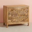 Luxury Handcarved Lombok 3 Drawer Dresser Natural 2