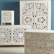 Luxury Handcarved Lombok 3 Drawer Dresser White 7