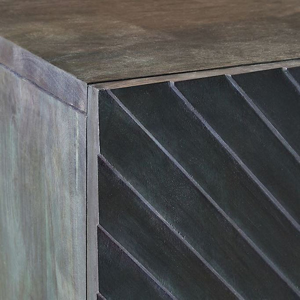 Handcarved Samuel Cabinet Indigo