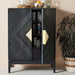 Handcarved Samuel Cabinet Indigo 1