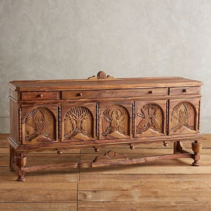 Handcarved Menagerie Buffet Natural 1