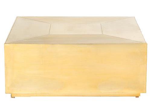 Brass Square Coffee Table