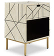Luxury Handcrafted Bone Inlay Nightstand
