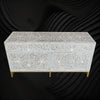 MOP Inlay Scroll Vine Buffet Grey 2