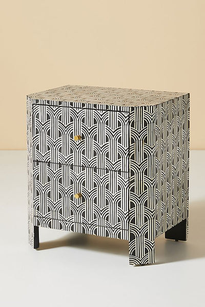 Sprinkle Midtown Bone Inlay Nightstand Black
