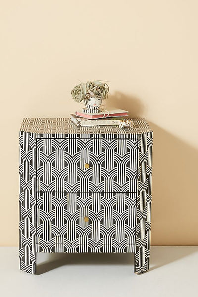Sprinkle Midtown Bone Inlay Nightstand Black