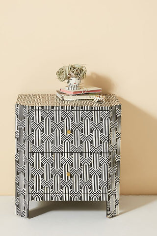 Sprinkle Midtown Bone Inlay Nightstand Black 1