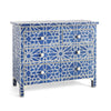 Marrakeesh Bone Inlay Chest Of 4 Drawers Blue 2