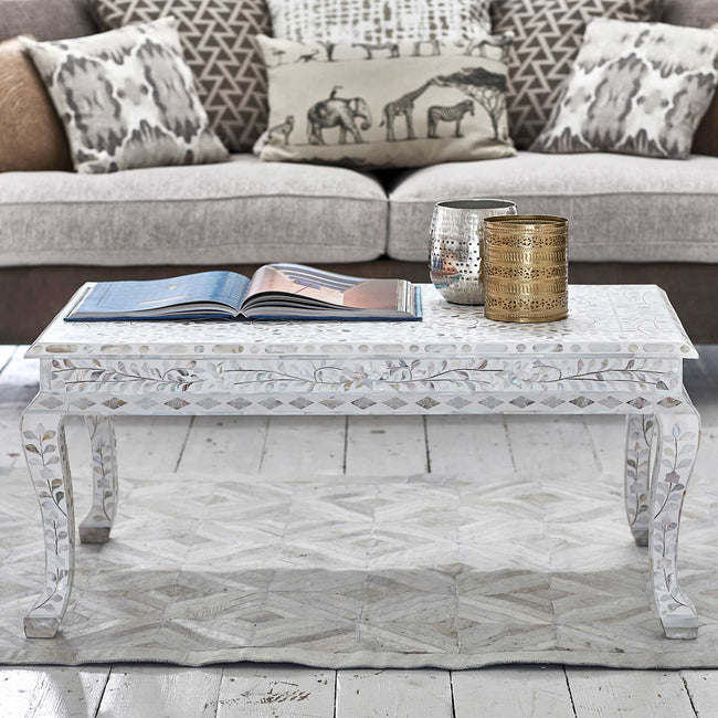 Buy Mother of Pearl Inlay Center Tables | Coffee Tables Online – Luxury ...